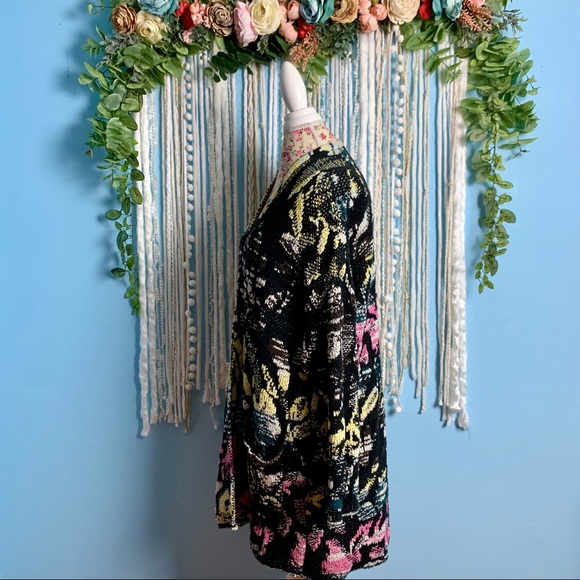 Free People Think Twice Multi Stripe Cardigan M - Picture 3 of 9